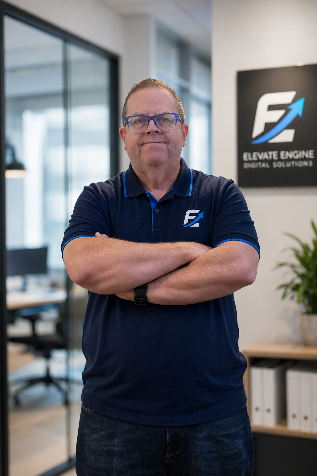 Frank at the Elevate Engine Digital Solutions office in Western Sydney